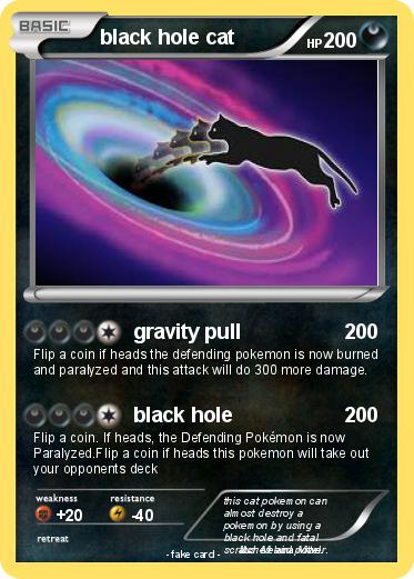 Pokemon black hole cat