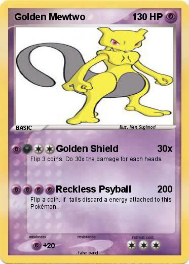 Pokemon Golden Mewtwo Pokemon Golden Mewtwo