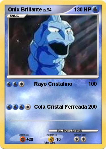 Pokemon Onix Brillante