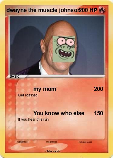 Pokemon dwayne the muscle johnson