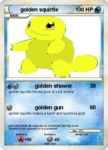 Pokemon golden squirtle