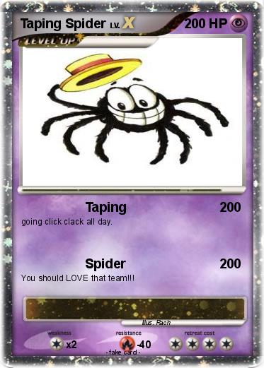 Pokemon Taping Spider