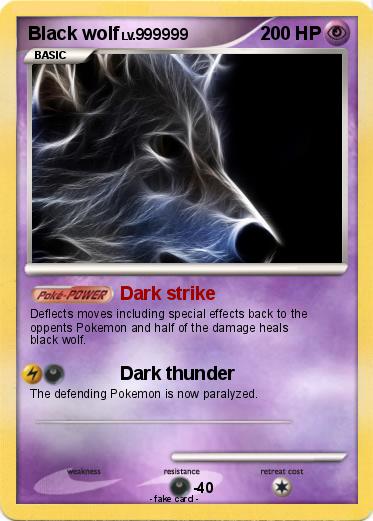 Pokemon Black wolf