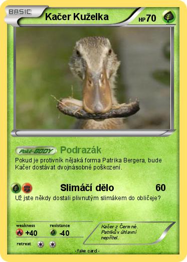 Pokemon Kačer Kuželka