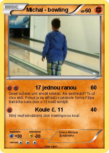 Pokemon Michal - bowling