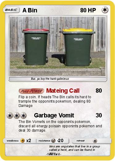Pokemon A Bin