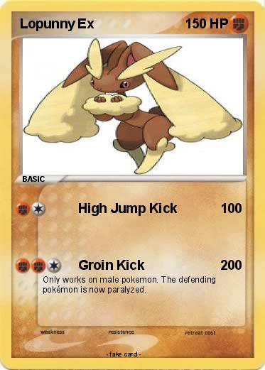 Pokemon Lopunny Ex
