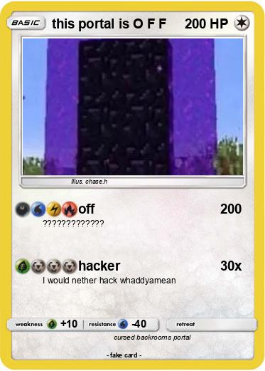 Pokemon this portal is O F F