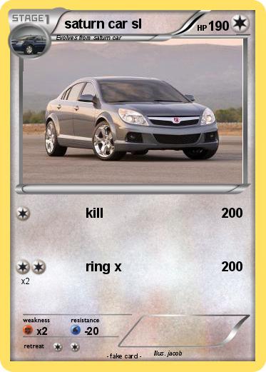 Pokemon saturn car sl