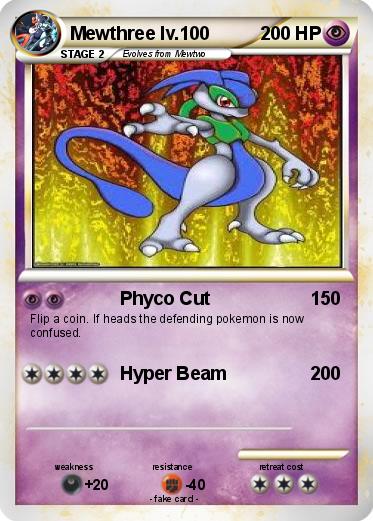 Pokemon Mewthree lv.100