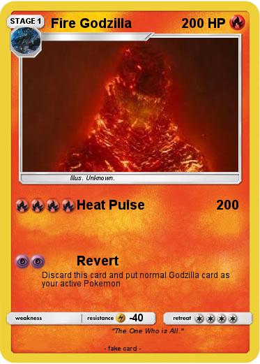 Pokemon Fire Godzilla