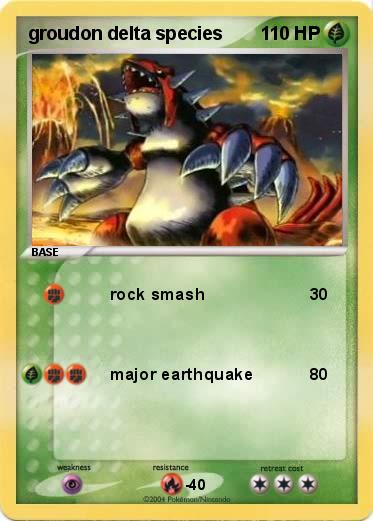 Pokemon groudon delta species