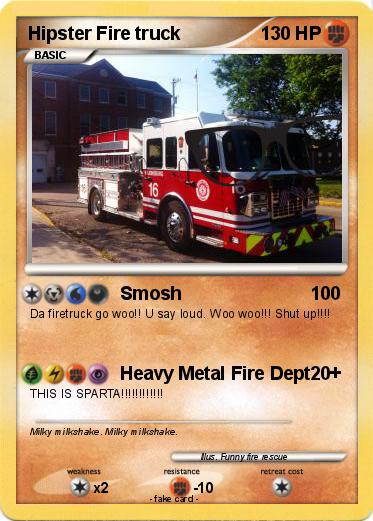 Pokemon Hipster Fire truck