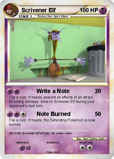 Pokemon Scrivener Elf
