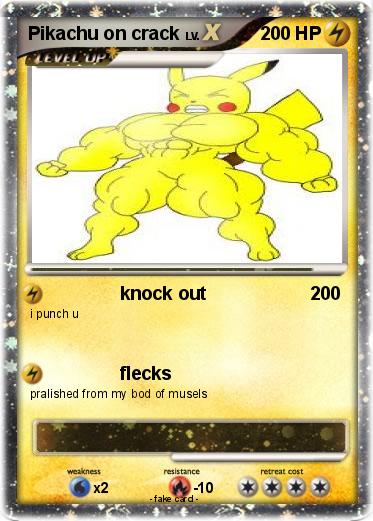Pokemon Pikachu on crack