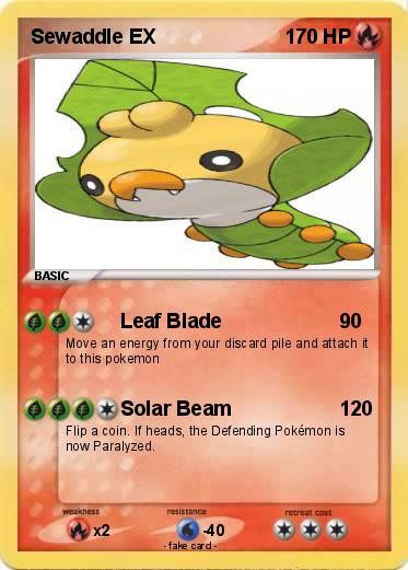 Pokemon Sewaddle EX