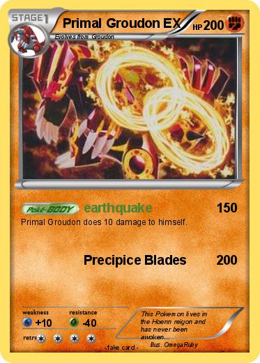 Pokemon Primal Groudon EX