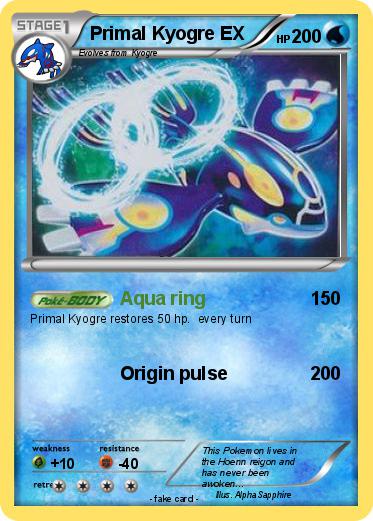 Pokemon Primal Kyogre EX