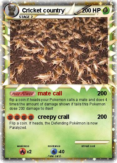 Pokemon Cricket country