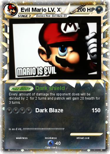 Pokemon Evil Mario LV. X