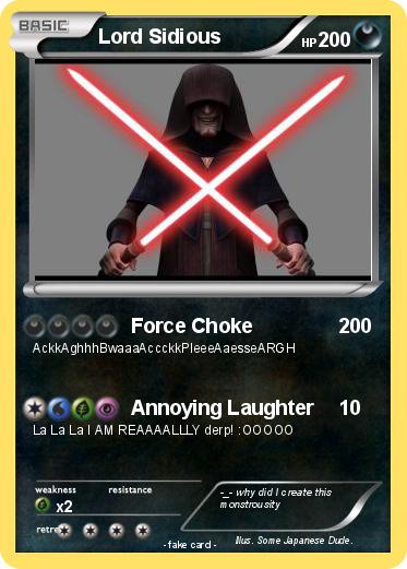 Pokemon Lord Sidious