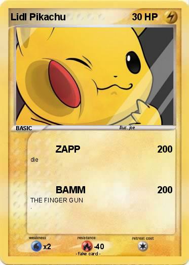 Pokemon Lidl Pikachu