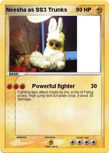 Pokemon Neesha as SS3 Trunks