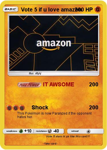 Pokemon Vote 5 if u love amazon