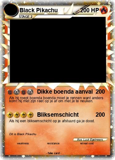 Pokemon Black Pikachu
