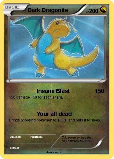 Pokemon Dark Dragonite
