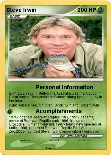 Pokemon Steve Irwin