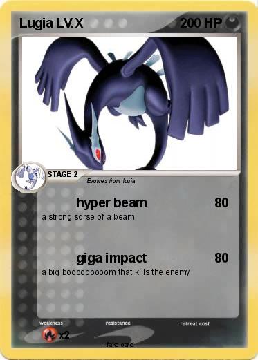 Pokemon Lugia LV.X