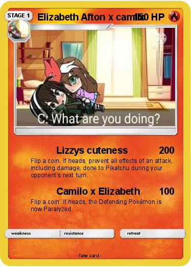 Pokemon Elizabeth Afton x camilo