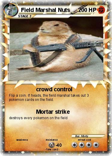 Pokemon Field Marshal Nuts