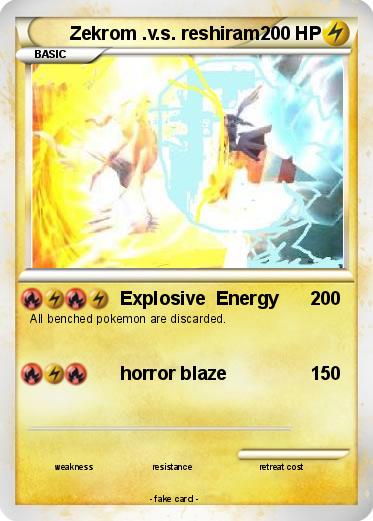 Pokemon Zekrom .v.s. reshiram