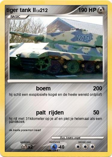 Pokemon tiger tank ll
