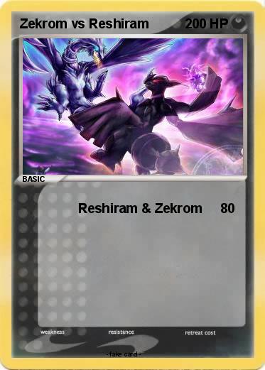 Pokemon Zekrom vs Reshiram