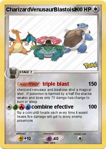Pokemon CharizardVenusaurBlastoise