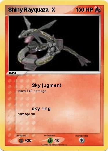 Pokemon Shiny Rayquaza  X