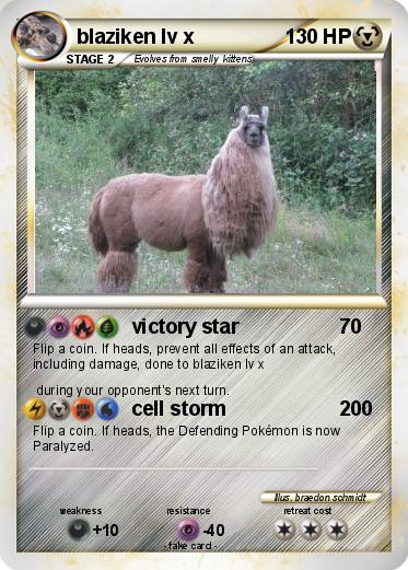 Pokemon blaziken lv x
