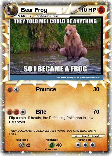 Pokemon Bear Frog