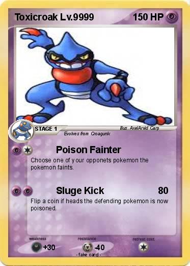 Pokemon Toxicroak Lv.9999