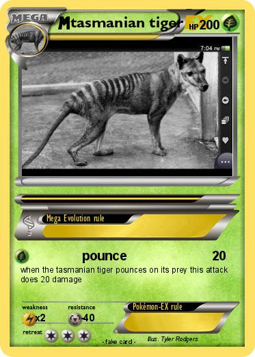 Pokemon tasmanian tiger