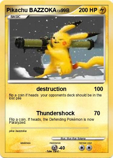 Pokemon Pikachu BAZZOKA
