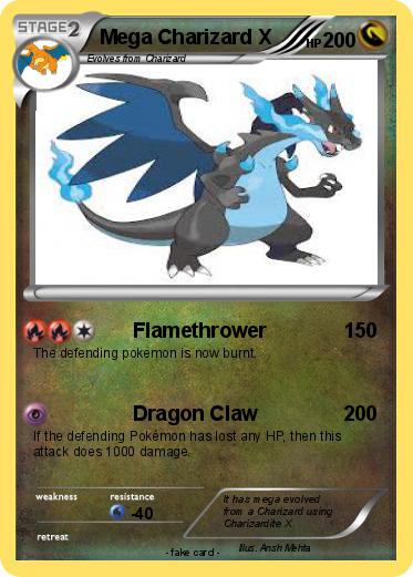 Pokemon Mega Charizard X