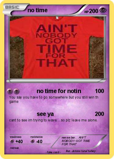 Pokemon no time