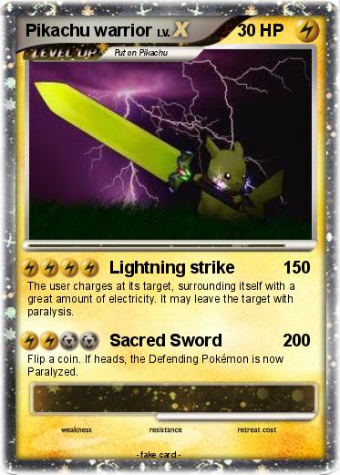 Pokemon Pikachu warrior
