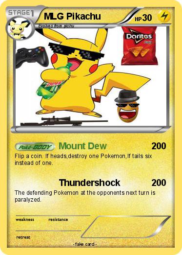 Pokemon MLG Pikachu