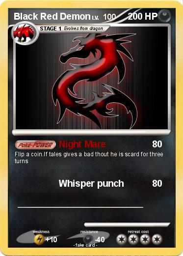Pokemon Black Red Demon