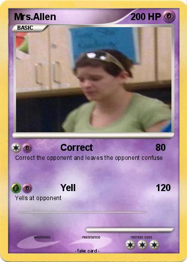 Pokemon Mrs.Allen